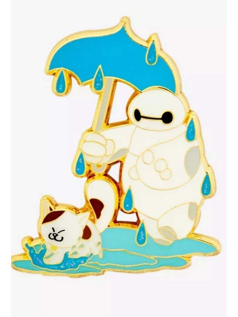 Loungefly Big Hero 6 Baymax & Mochi Rain Puddle Enamel Pin